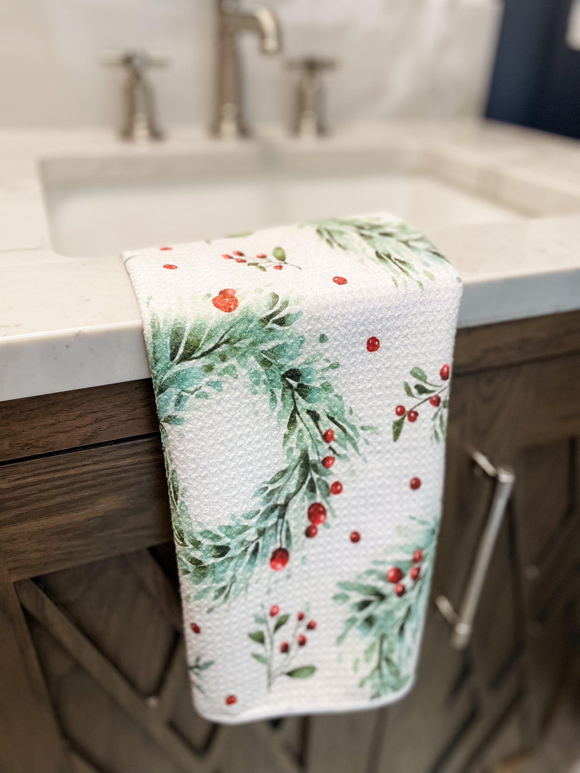 Holly Jolly Christmas Hand Towel