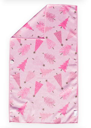 Pink Christmas Trees Hand Towel