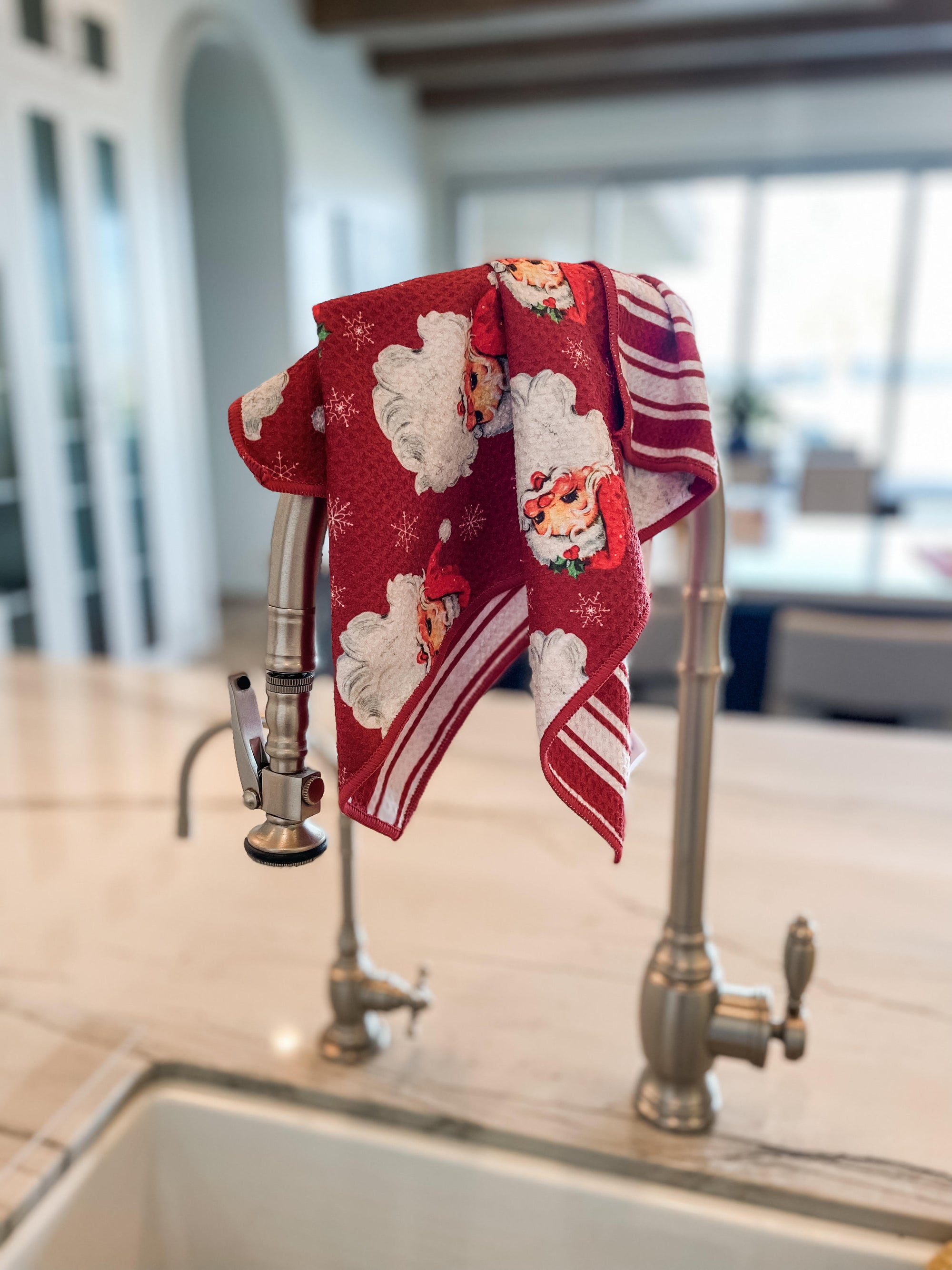 Vintage Santa Hand Towel