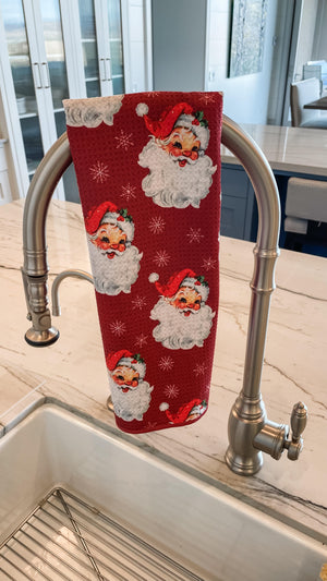 Vintage Santa Hand Towel