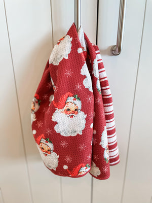 Vintage Santa Hand Towel